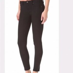 Genetic Women 26 Black Divine Wash Denim Low Rise Ankle Zip James Skinny Jeans